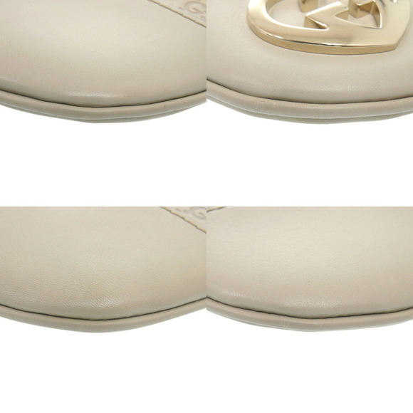 GUCCI White Leather Love Shoulder Bag - Picture 5 of 8